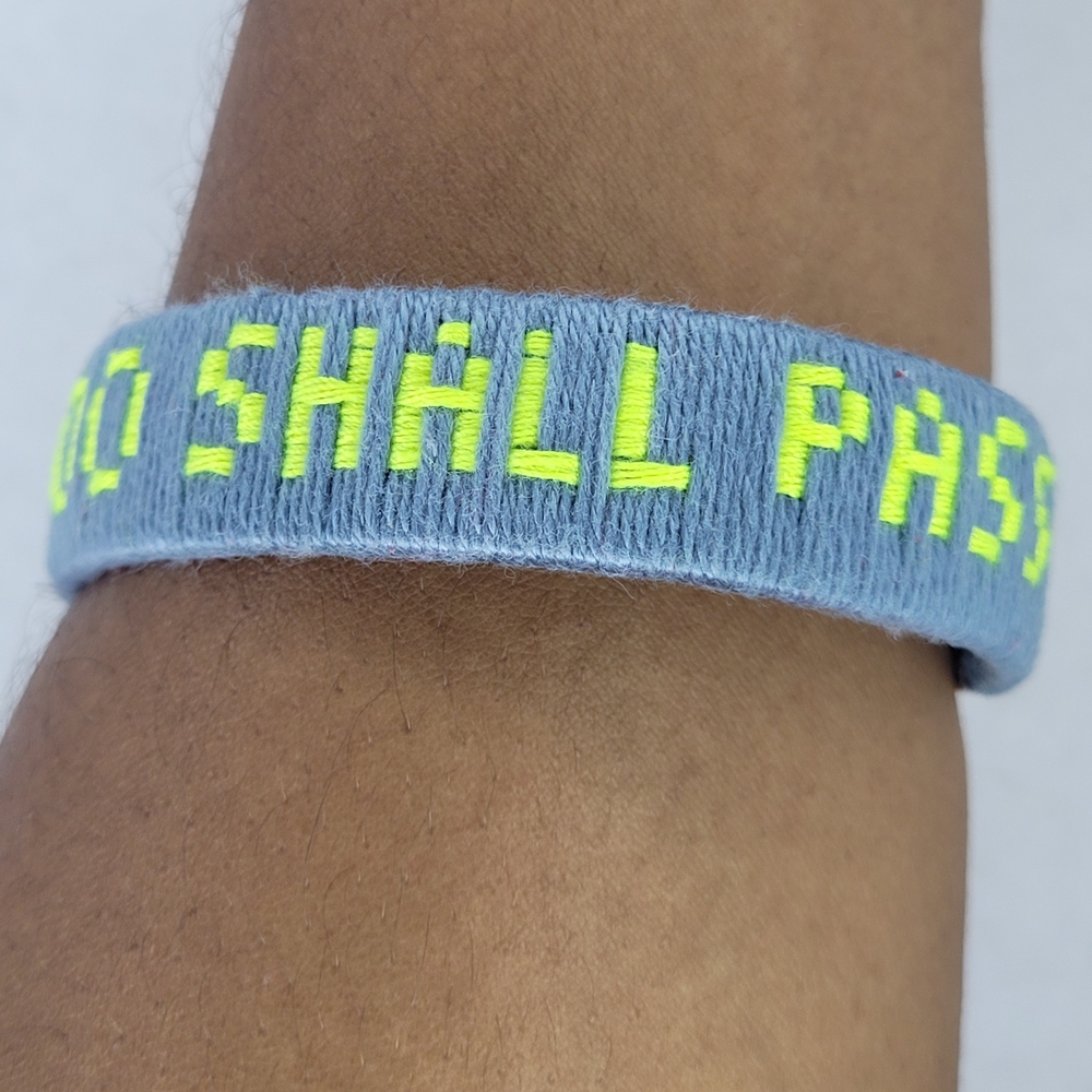 Stylish Faith-Based Embroidered Adjustable Bracelet - Picture 6 of 10